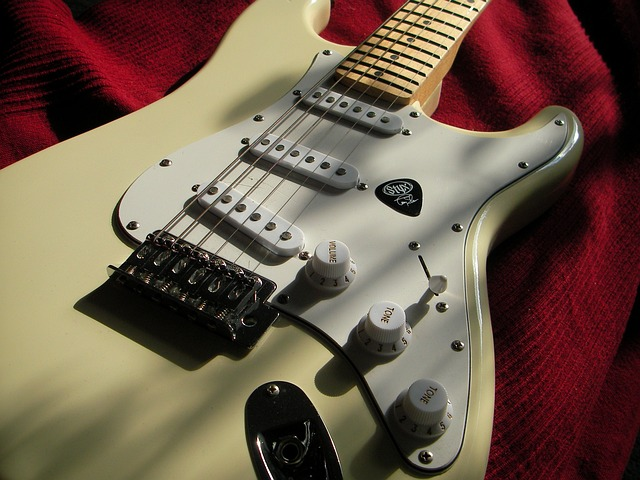 stratocaster, electric guitar, music